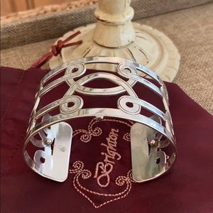 Brighton Christo Cuff Wide Lima Silver Bracelet